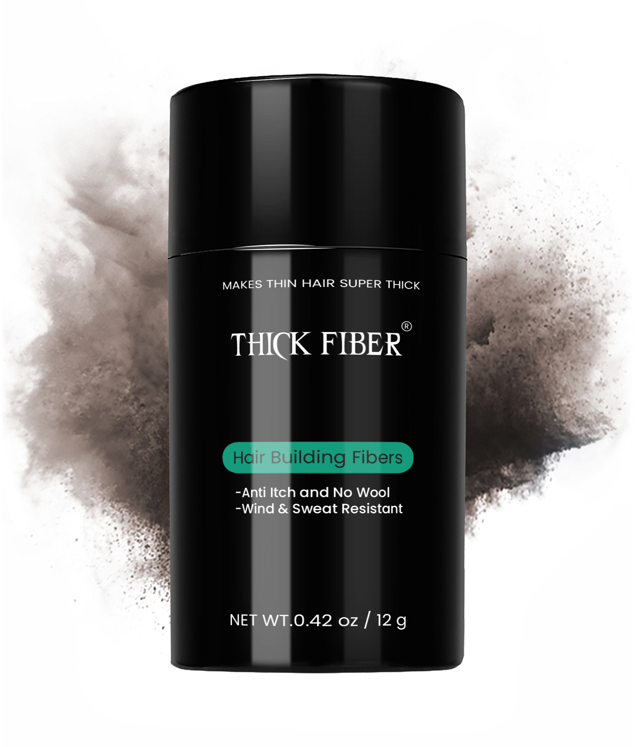 THICK FIBER Hair Building Fibers 12g – Single Bottle