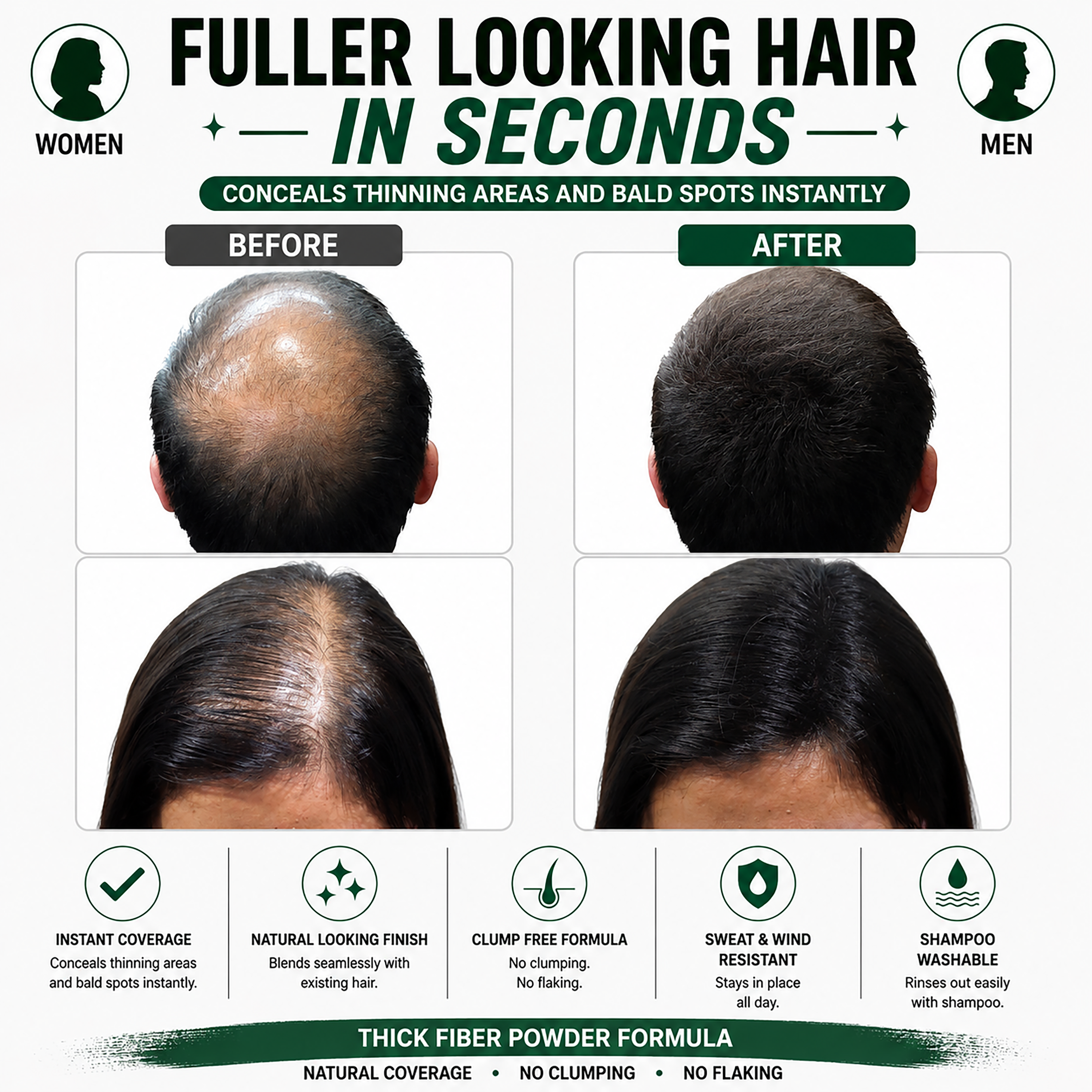 Hair Fibers 56g - Single Bottle