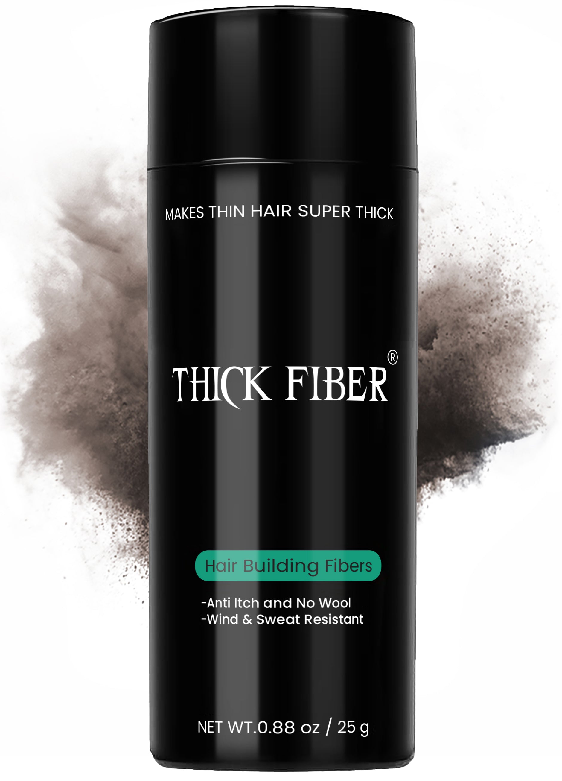 THICK FIBER Hair Building Fibers 12g – Single Bottle
