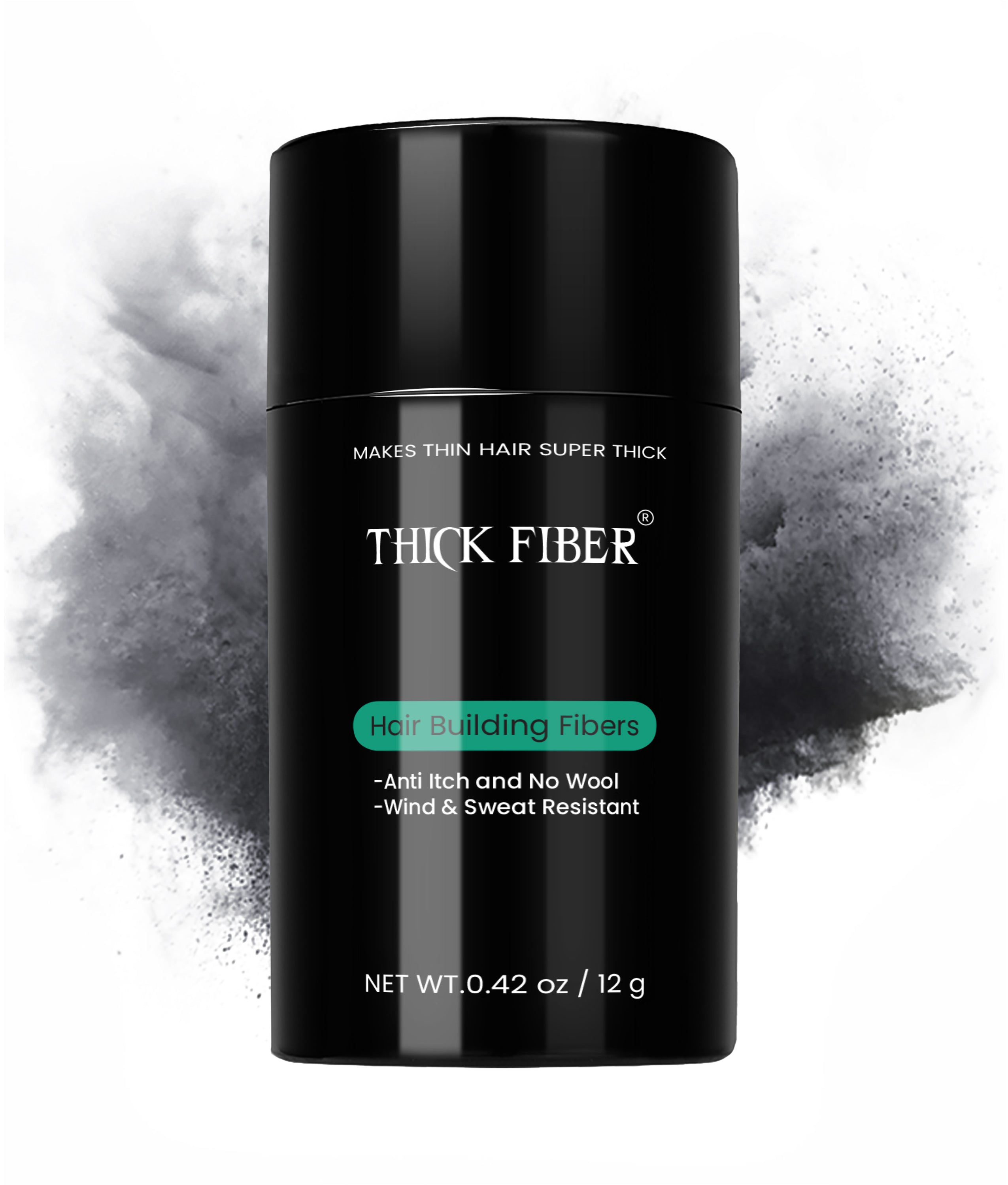 THICK FIBER Hair Building Fibers 12g – Single Bottle
