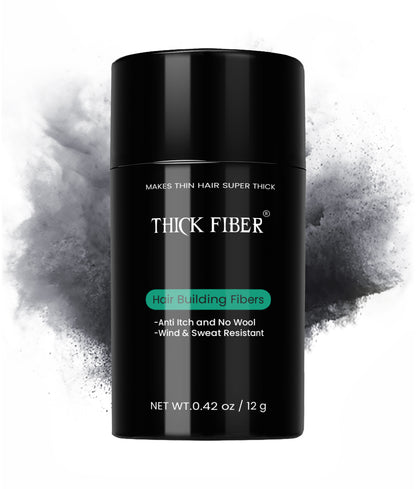 THICK FIBER Hair Building Fibers 12g – Single Bottle